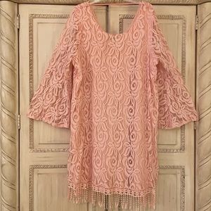 ING Peach Laced Dress Size 3X💐